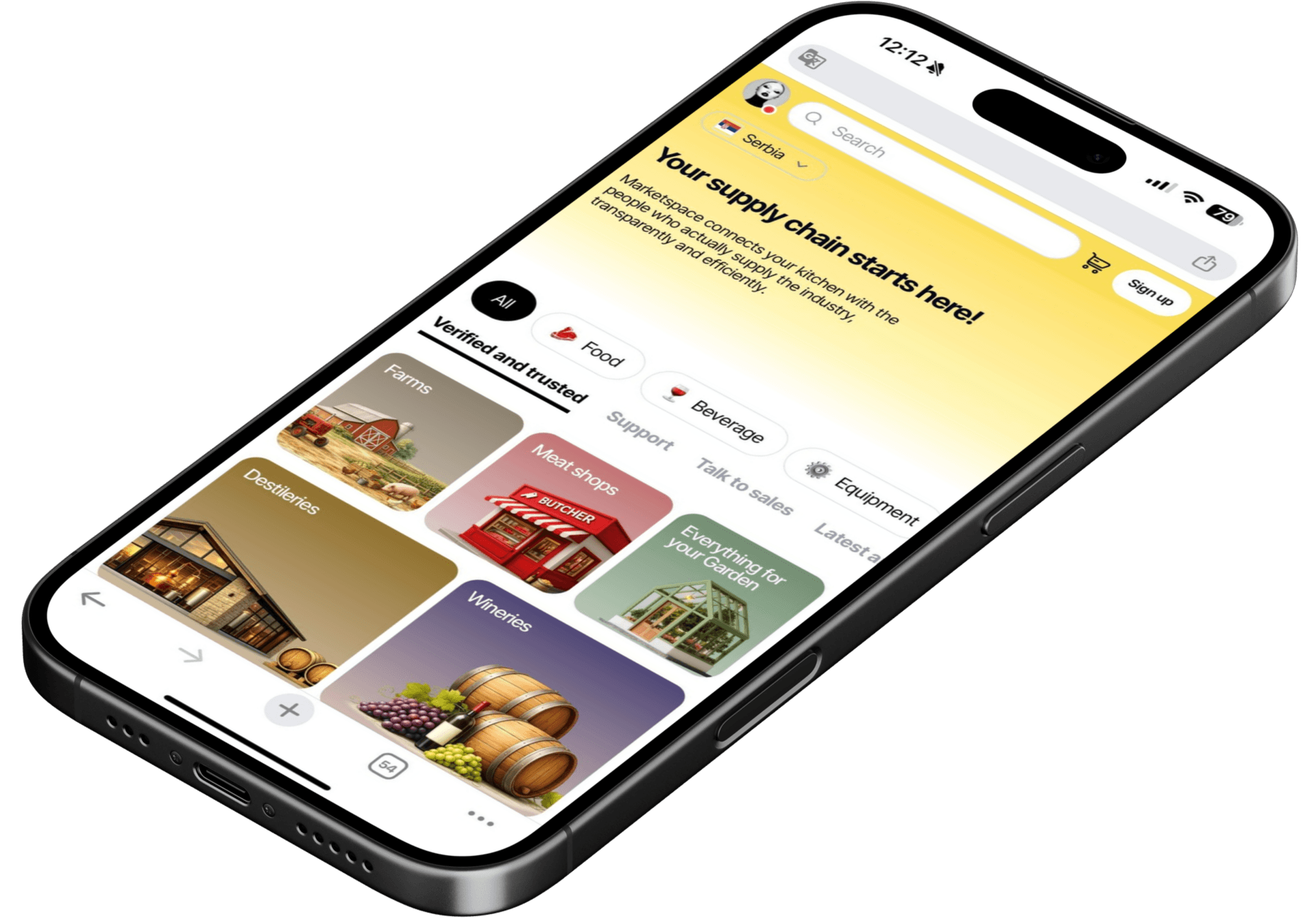 Marketspace on phone